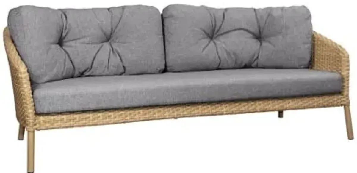 Ocean Large 3-Seater Outdoor Sofa with Cushion Set