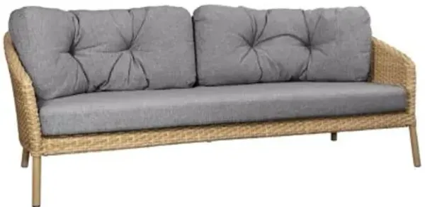 Ocean Large 3-Seater Outdoor Sofa with Cushion Set