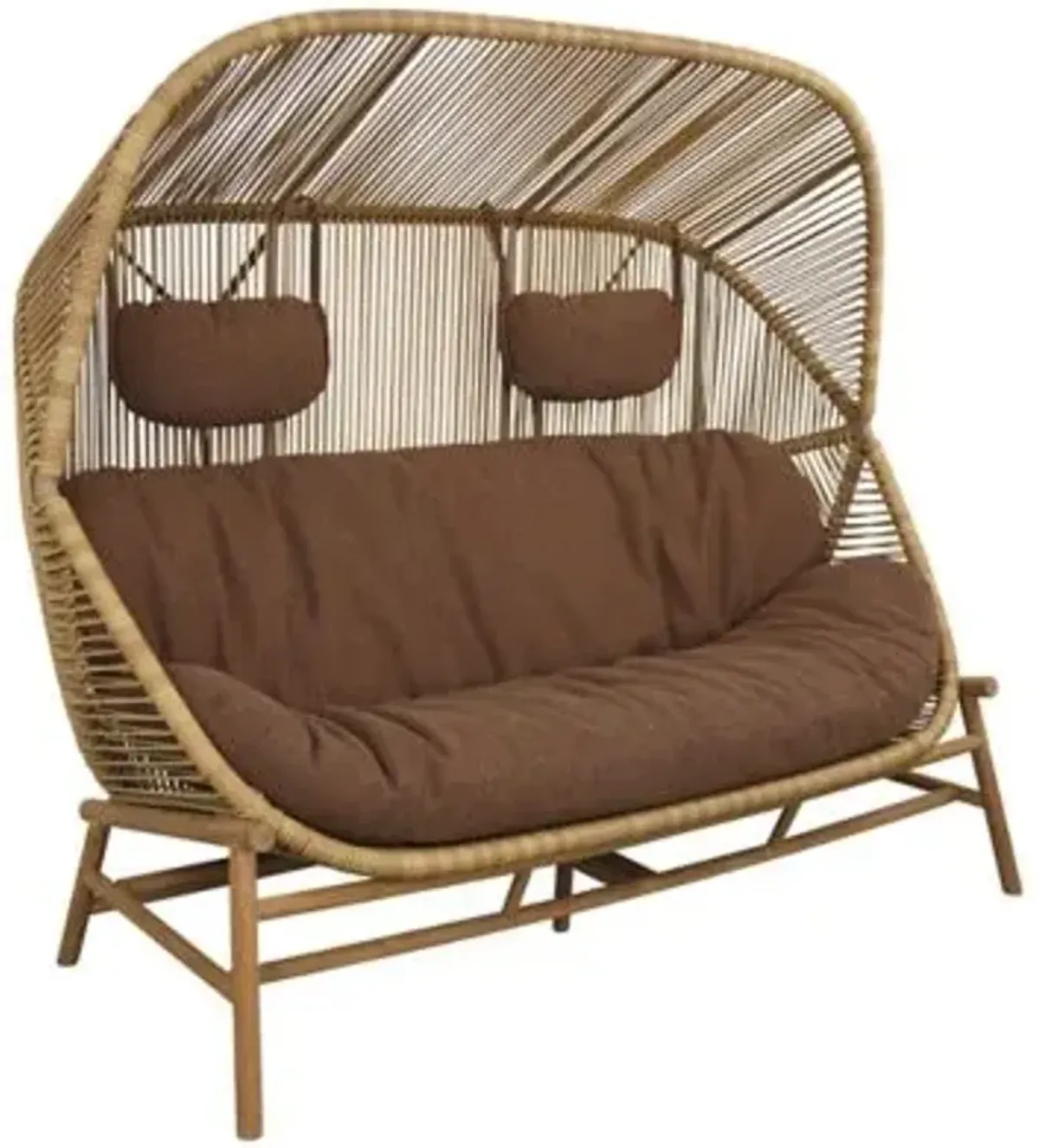 Hive Outdoor 2 Seater Sofa with Cushion