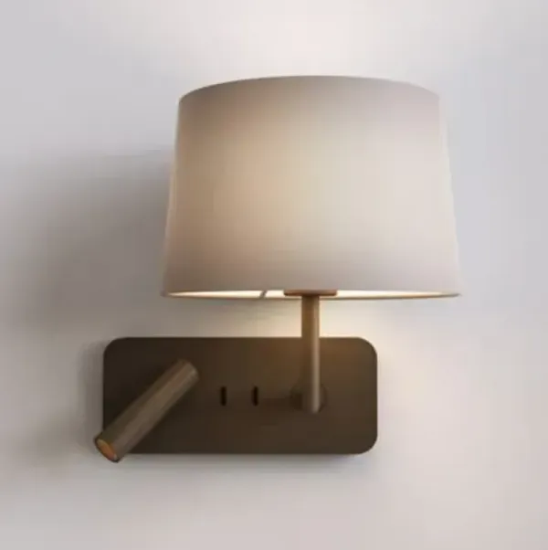 Side by Side Grande USB Wall Sconce