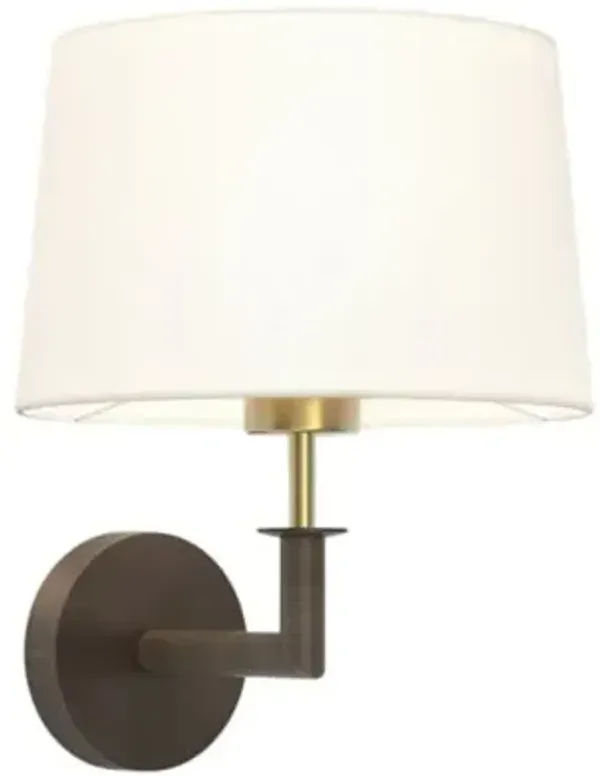 Club Wall Sconce with Round 250 Shade