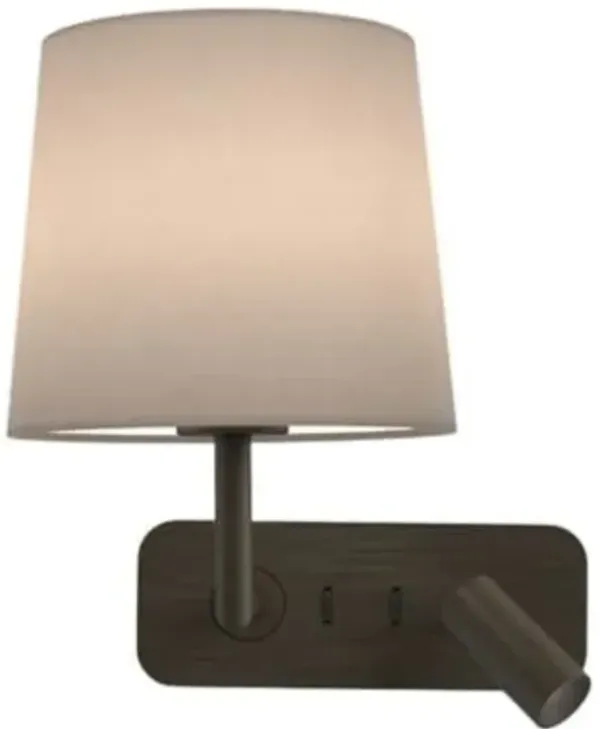 Side by Side Wall Sconce with Drum Shade
