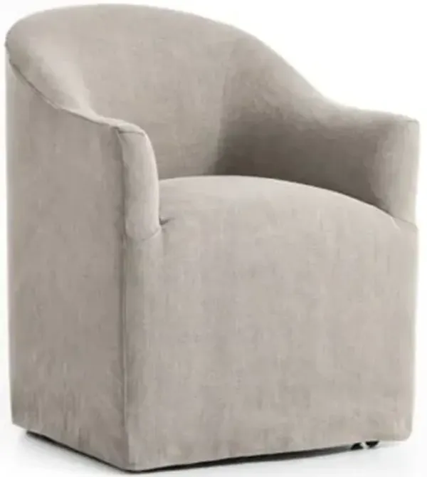 Cove Dining Chair With Casters, Set of 2