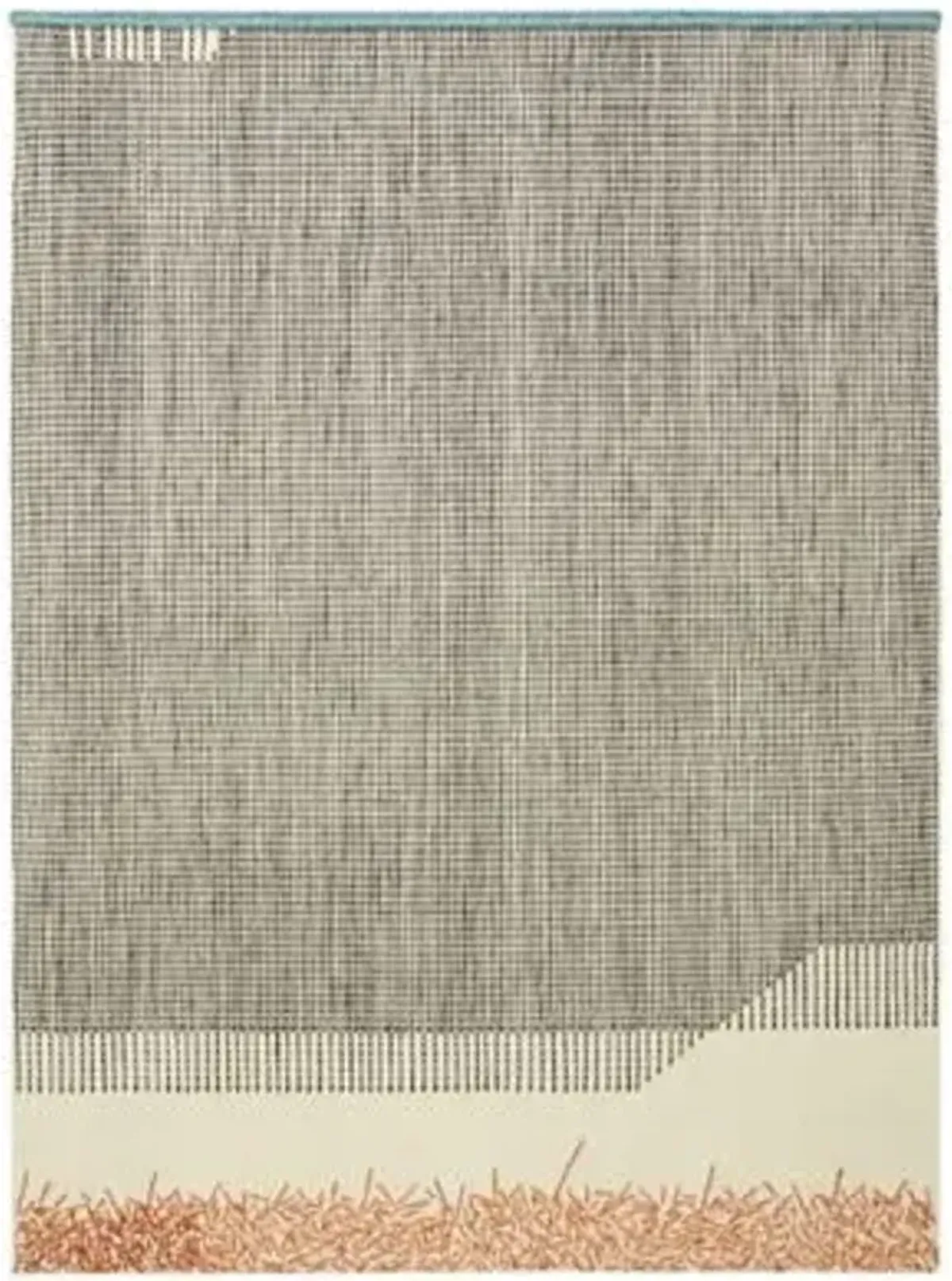 Backstitch Calm Area Rug