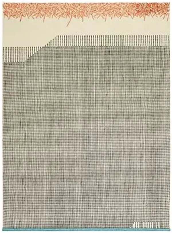 Backstitch Calm Area Rug