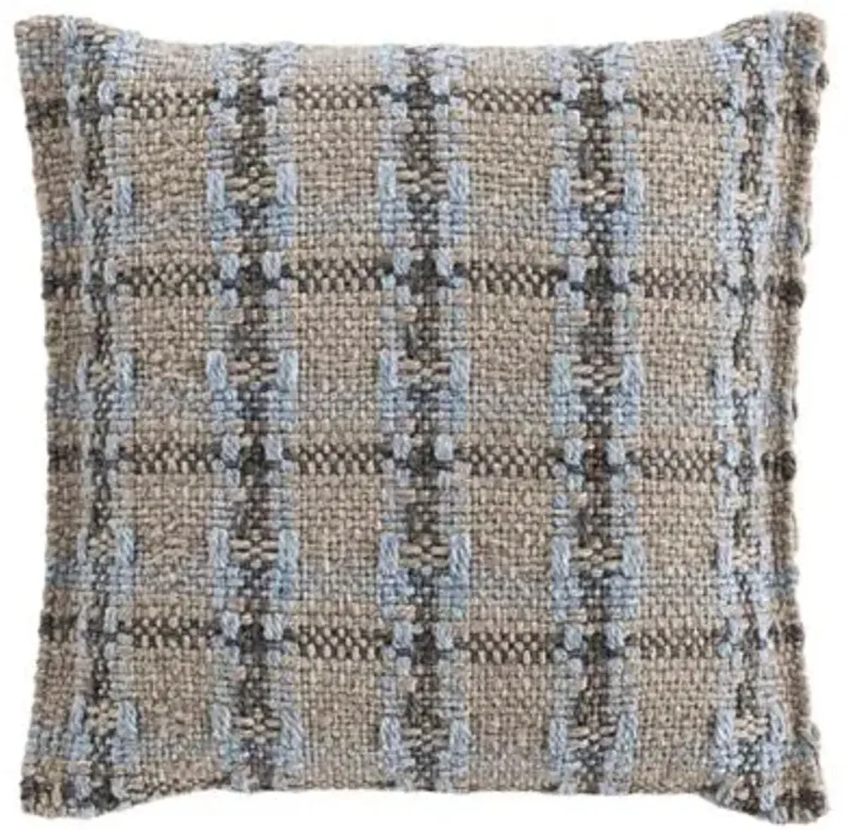 Garden Layers Checks Outdoor Pillow