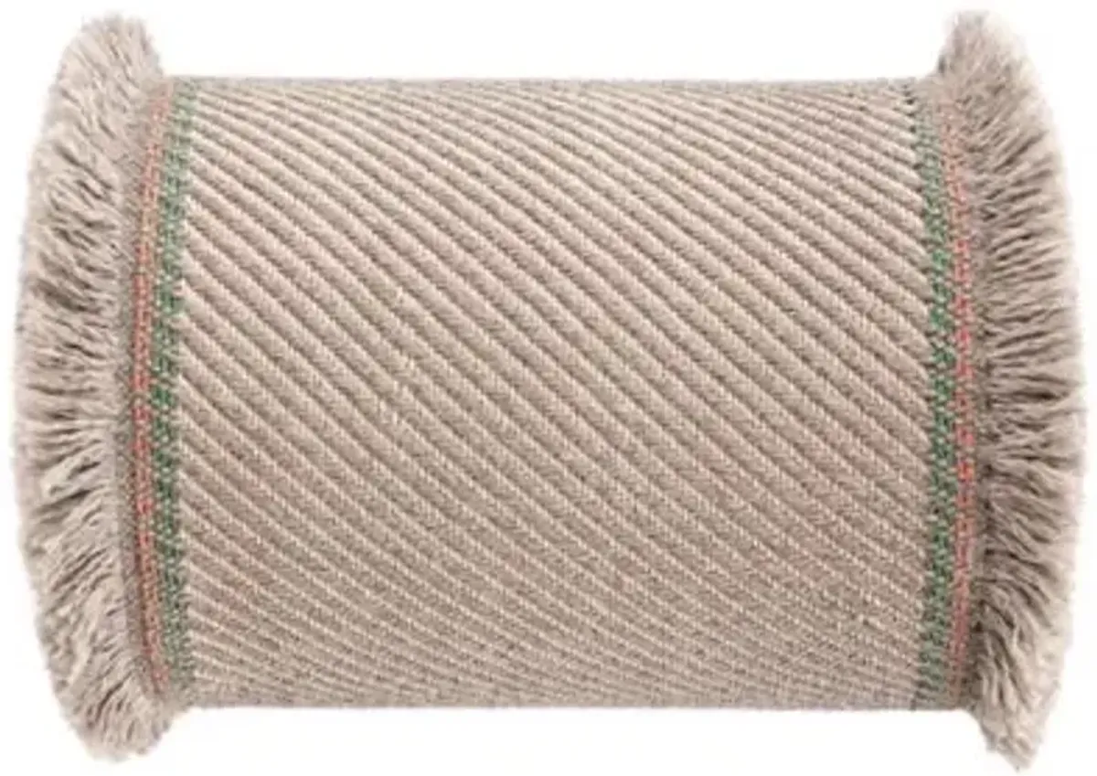 Garden Layers Diagonal Big Outdoor Roll Pillow