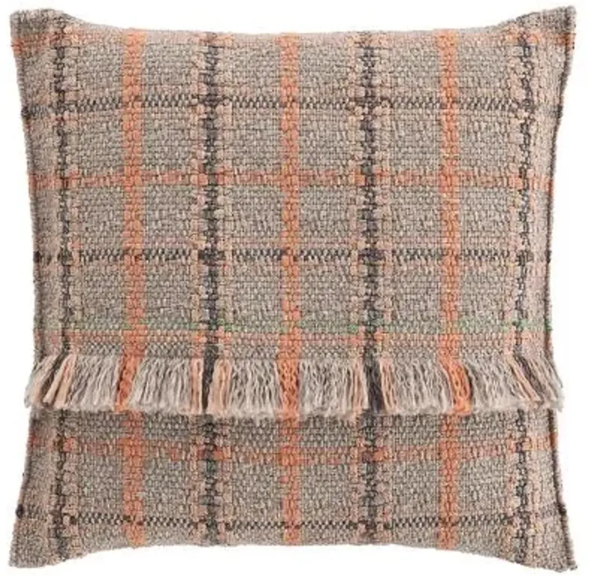 Garden Layers Tartan Big Outdoor Pillow