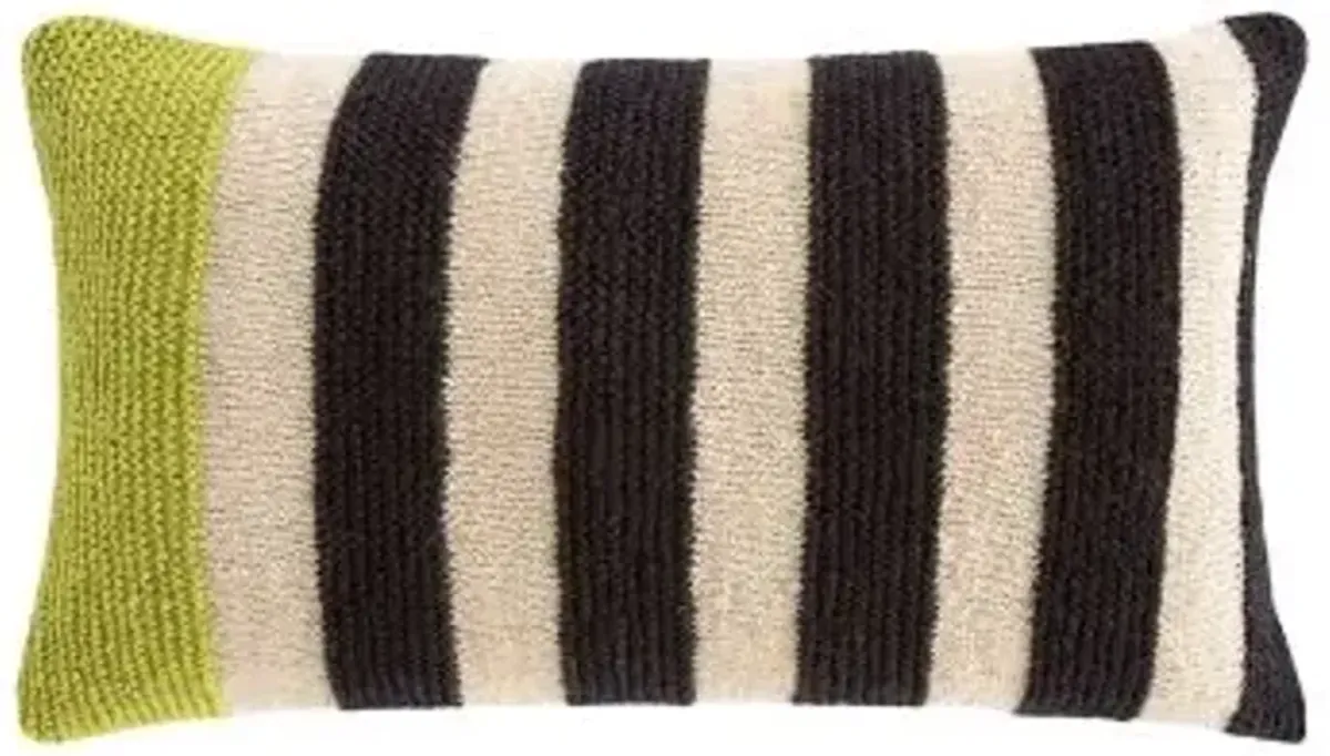 Rustic Chic Geo Lumbar Pillow, Pistachio