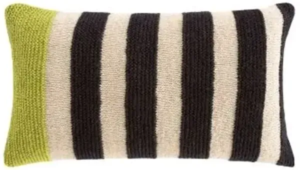 Rustic Chic Geo Lumbar Pillow, Pistachio