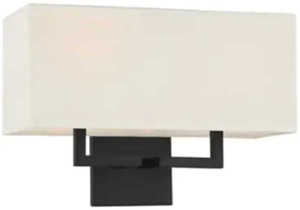 Fabric Wide Wall Sconce