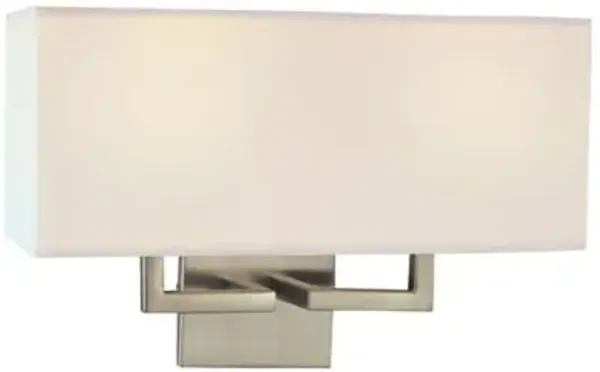 Fabric Wide LED Wall Sconce