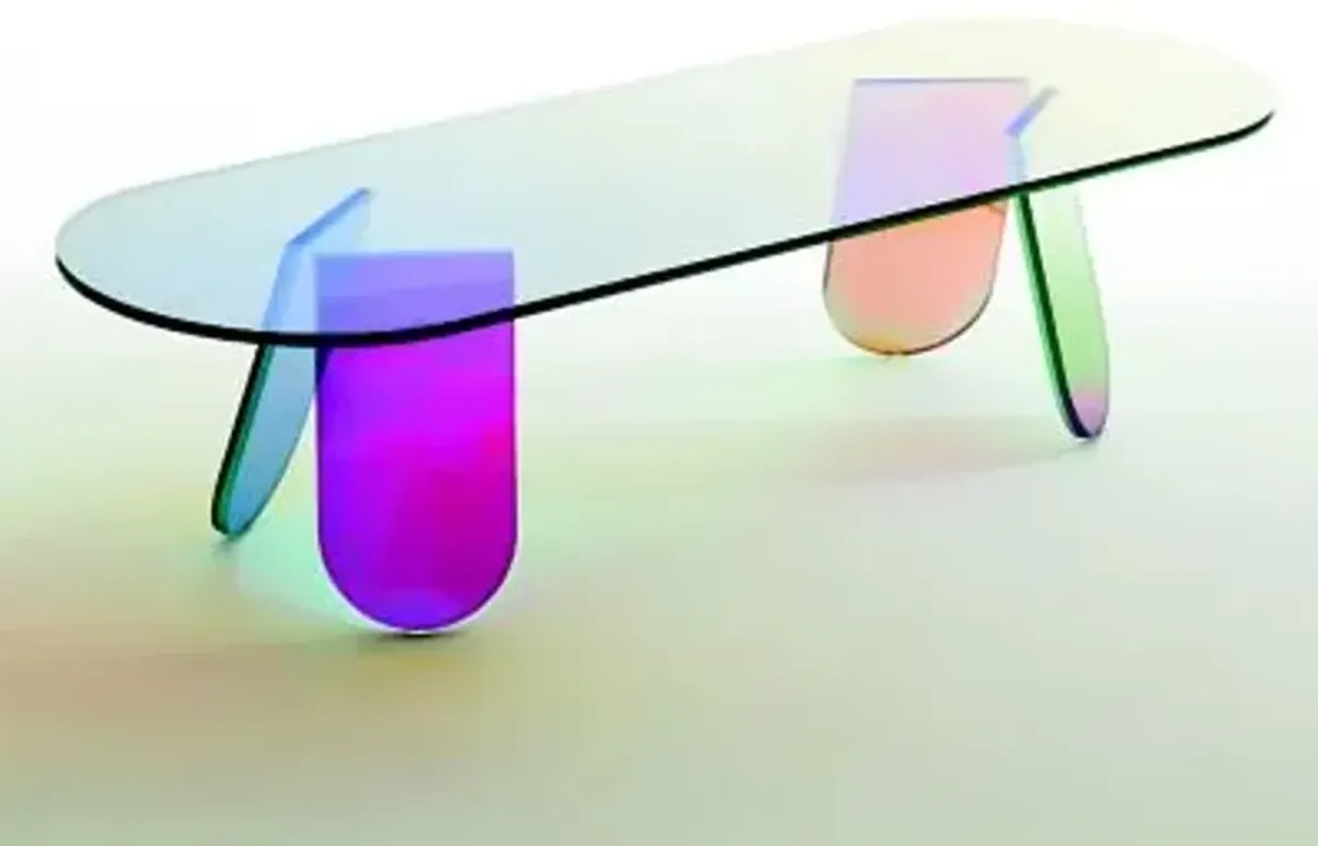 Shimmer Oval Coffee Table