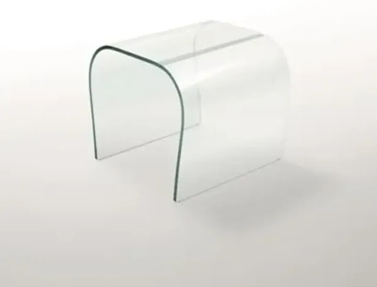 Bent Glass Stool