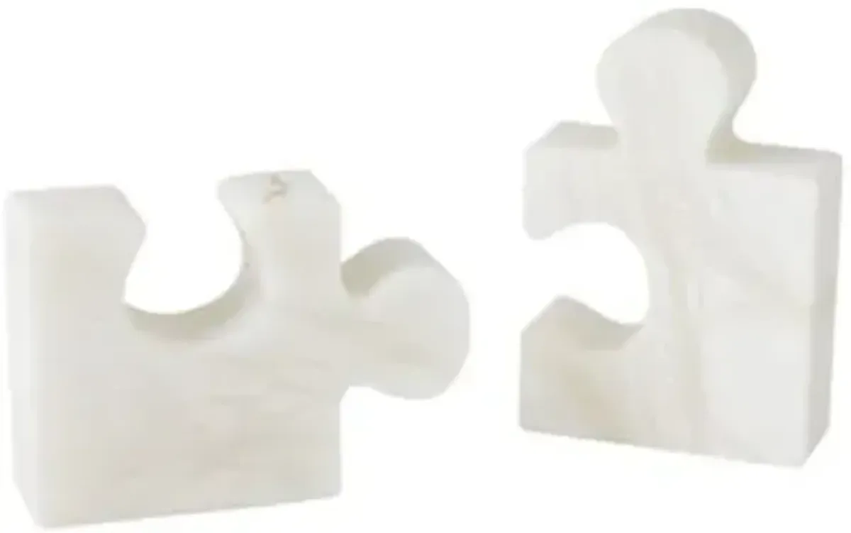 Jigsaw Bookends, Set of 2