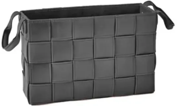 Soft Woven Leather Basket