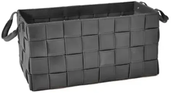 Soft Woven Leather Basket