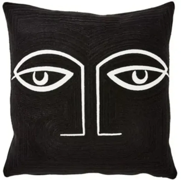 Two Eye Throw Pillow