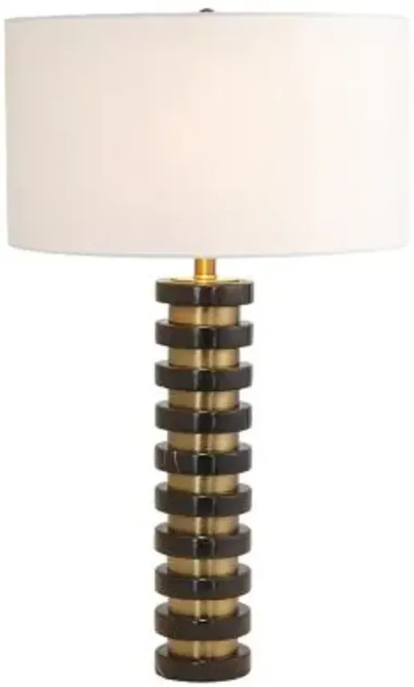 Marble Stack Table Lamp