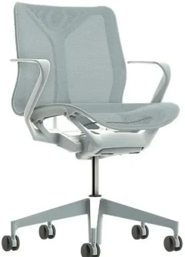 Cosm Low Back Chair with Fixed Arms