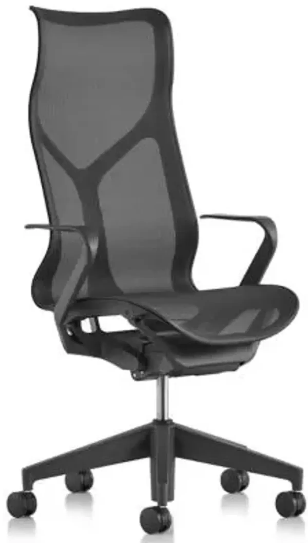 Cosm High Back Chair with Fixed Arms