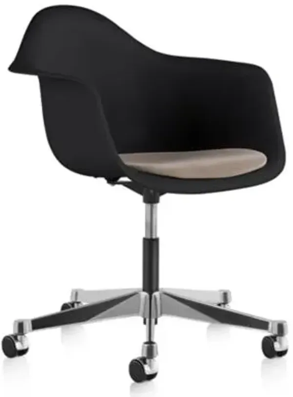 Eames Molded Plastic Task Armchair with Seat Pad