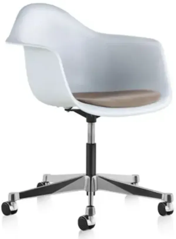 Eames Molded Plastic Task Armchair with Seat Pad