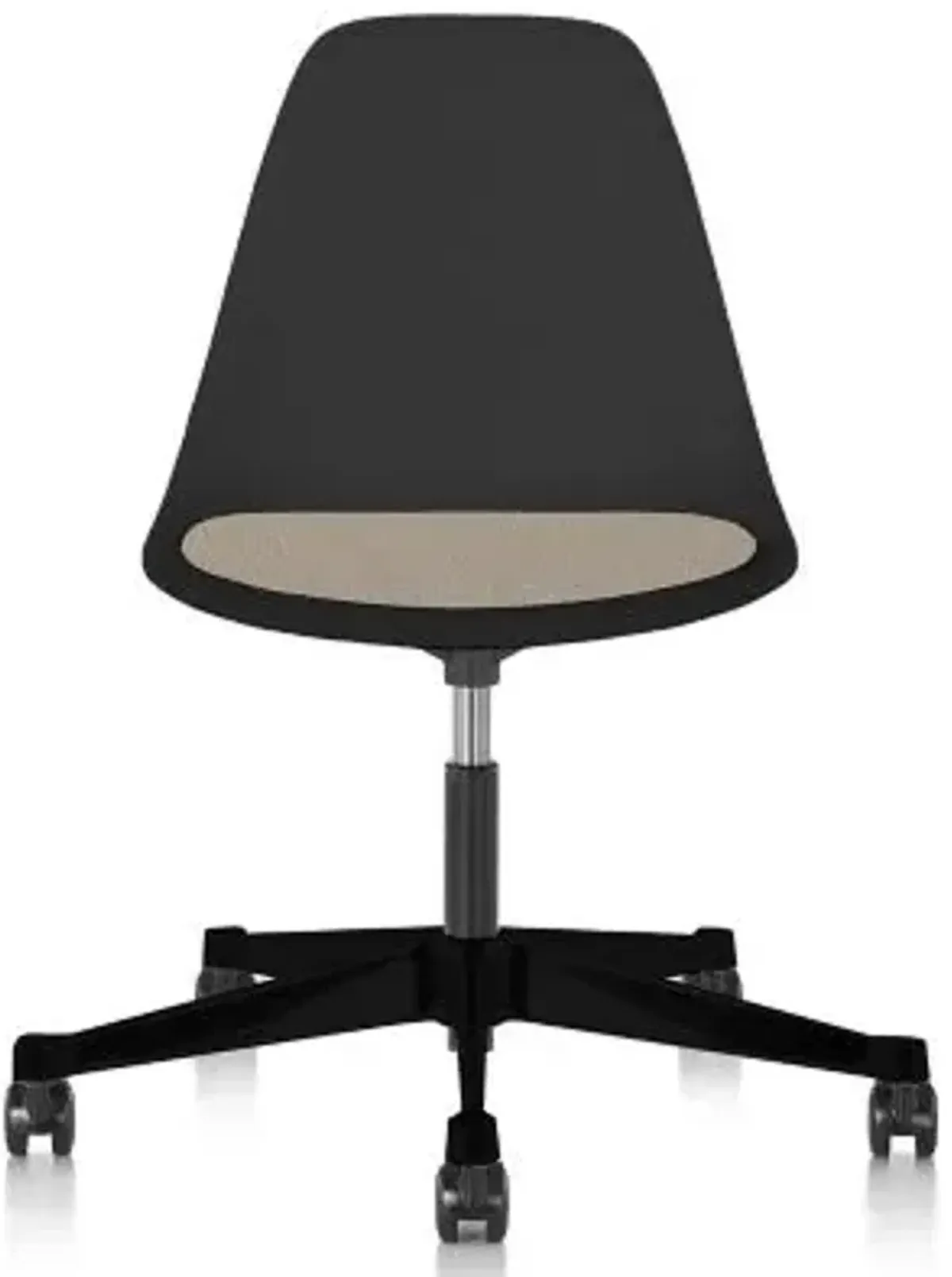 Eames Molded Plastic Task Chair with Upholstered Seat Pad