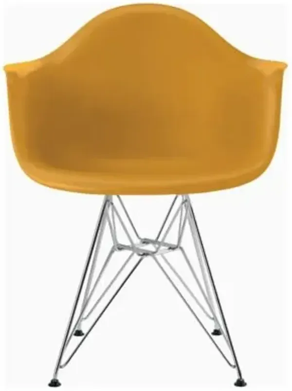 Eames Molded Plastic Armchair With Wire Base