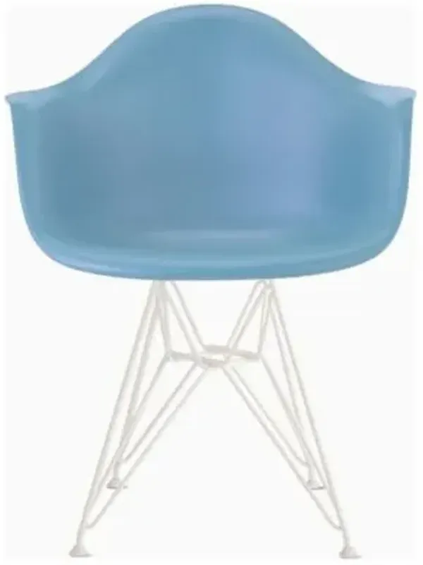 Eames Molded Plastic Armchair With Wire Base