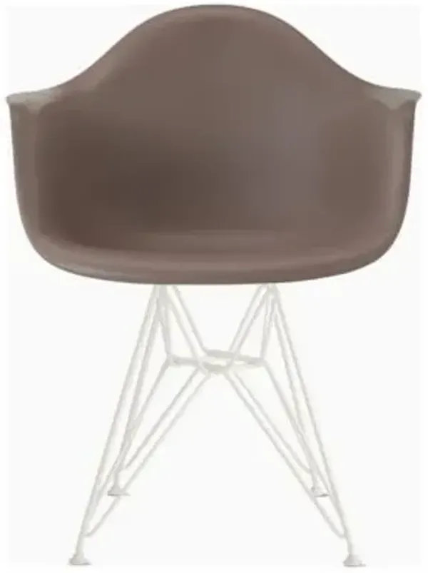 Eames Molded Plastic Armchair With Wire Base