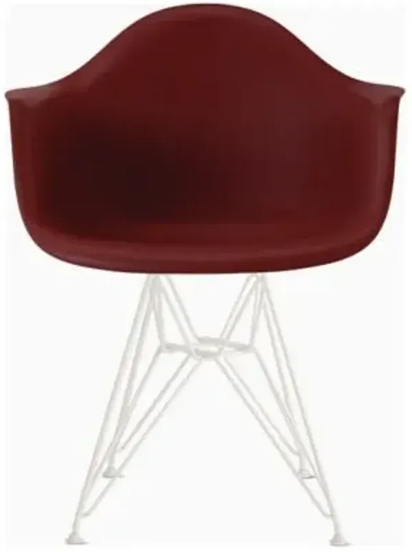 Eames Molded Plastic Armchair With Wire Base