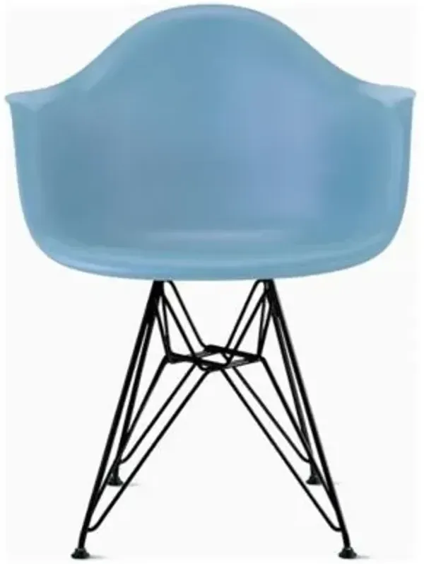Eames Molded Plastic Armchair With Wire Base