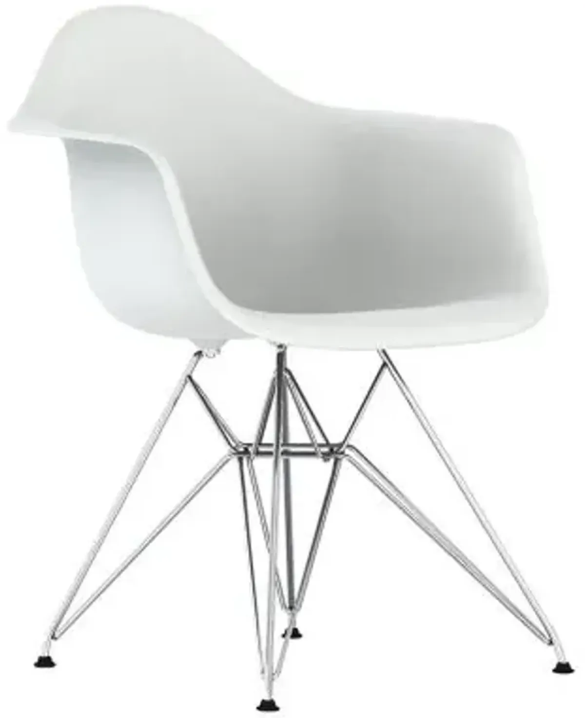 Eames Molded Plastic Armchair With Wire Base