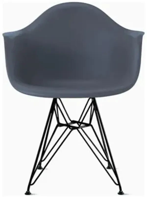 Eames Molded Plastic Armchair With Wire Base