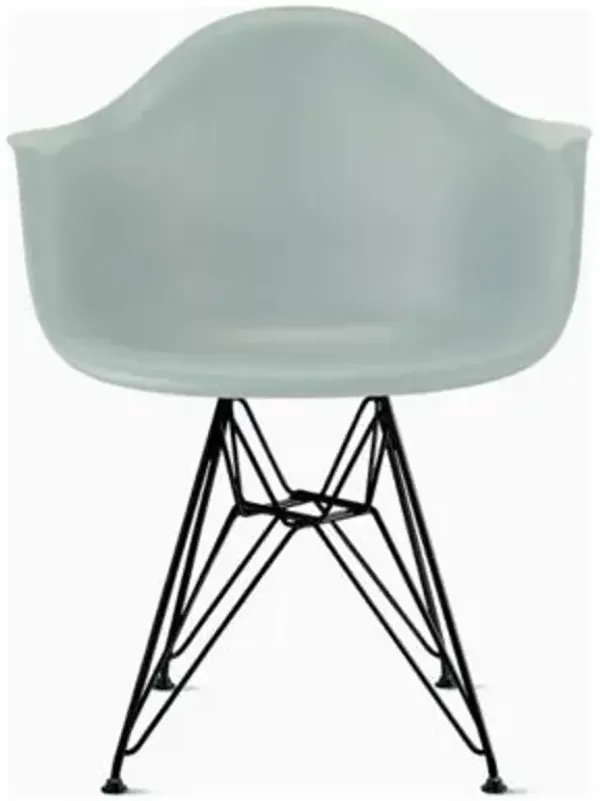 Eames Molded Plastic Armchair With Wire Base