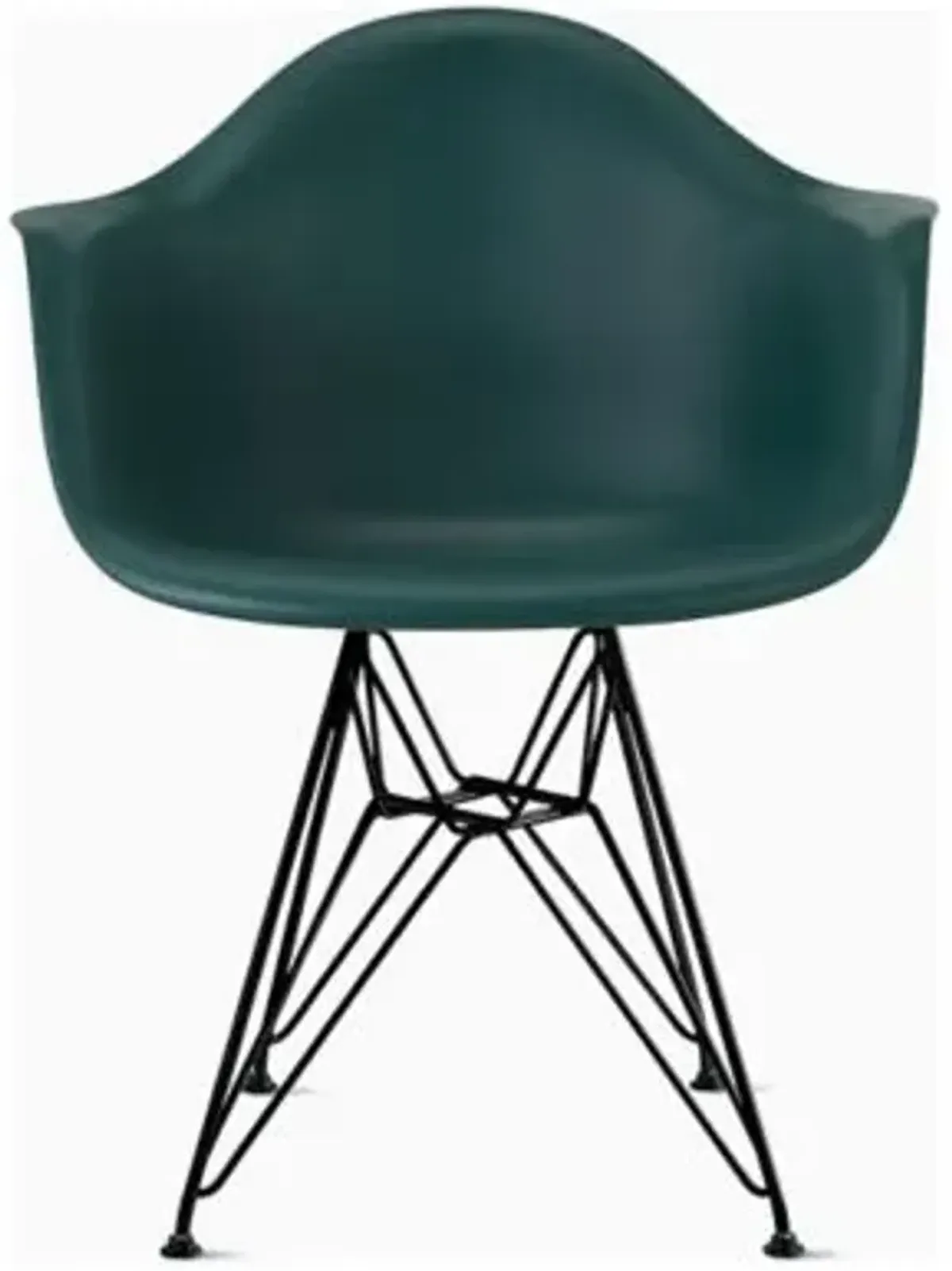 Eames Molded Plastic Armchair With Wire Base