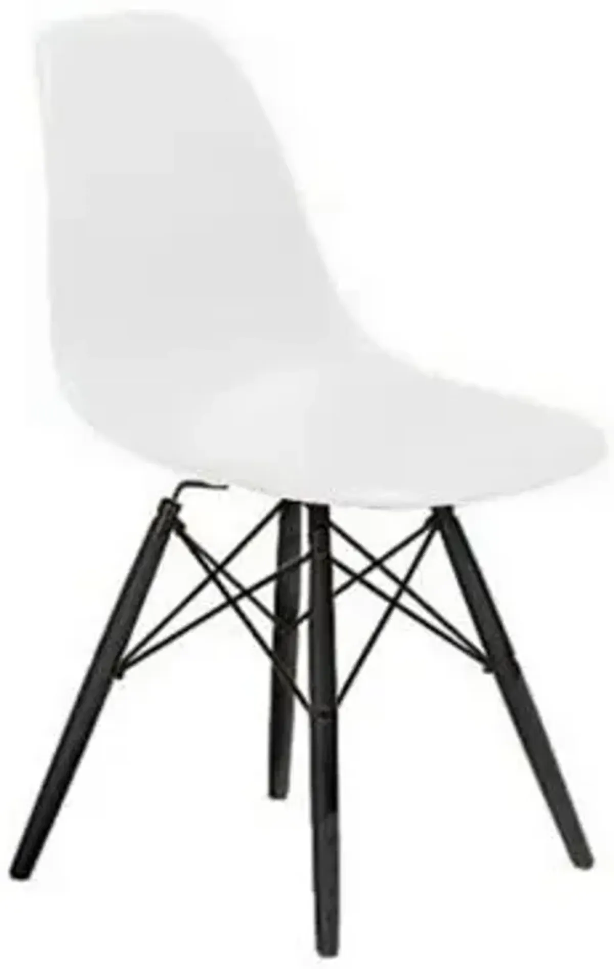 Eames Molded Plastic Side Chair with Dowel-Leg Bases