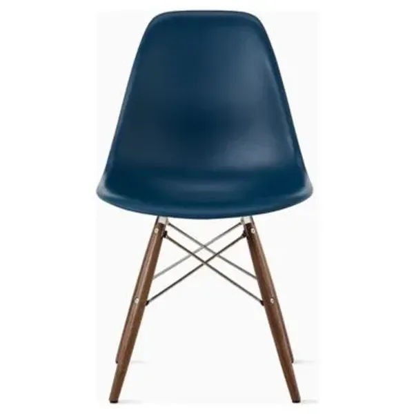 Eames Molded Plastic Side Chair with Dowel-Leg Bases