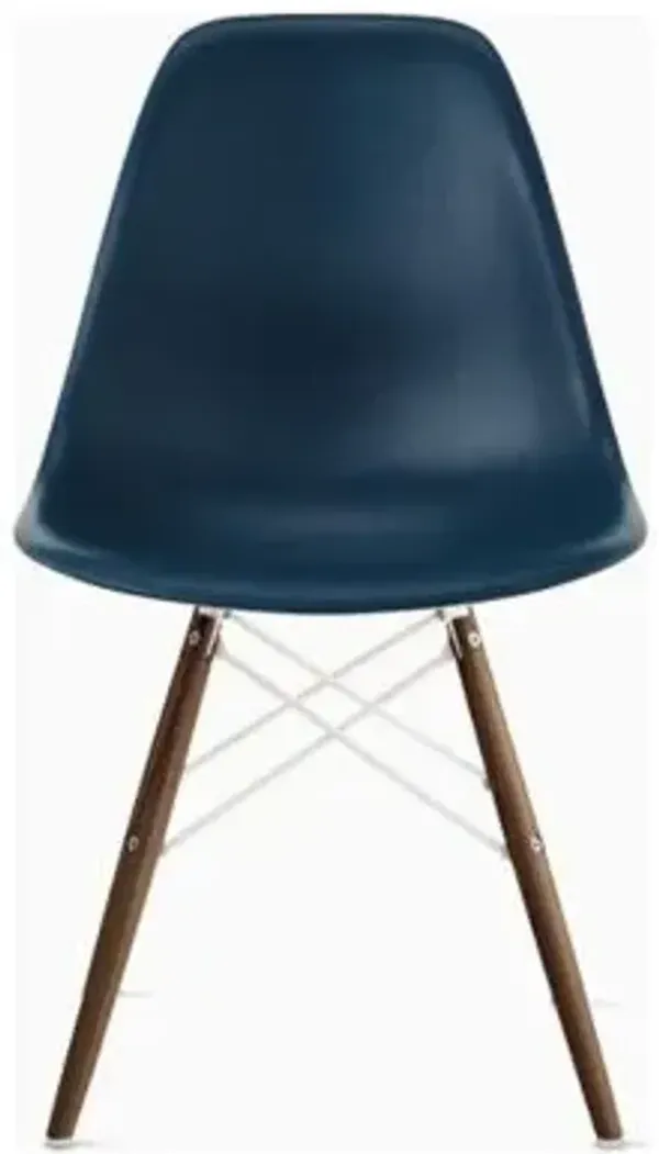 Eames Molded Plastic Side Chair with Dowel-Leg Bases