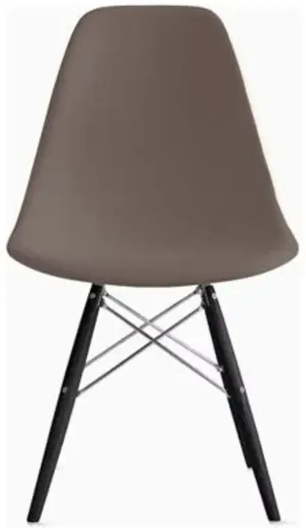 Eames Molded Plastic Side Chair with Dowel-Leg Bases