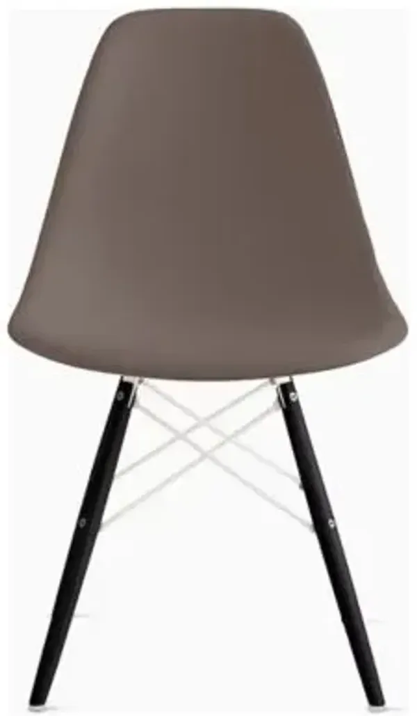 Eames Molded Plastic Side Chair with Dowel-Leg Bases