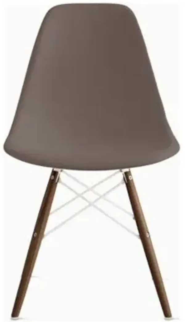 Eames Molded Plastic Side Chair with Dowel-Leg Bases