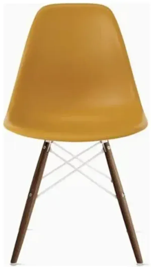 Eames Molded Plastic Side Chair with Dowel-Leg Bases