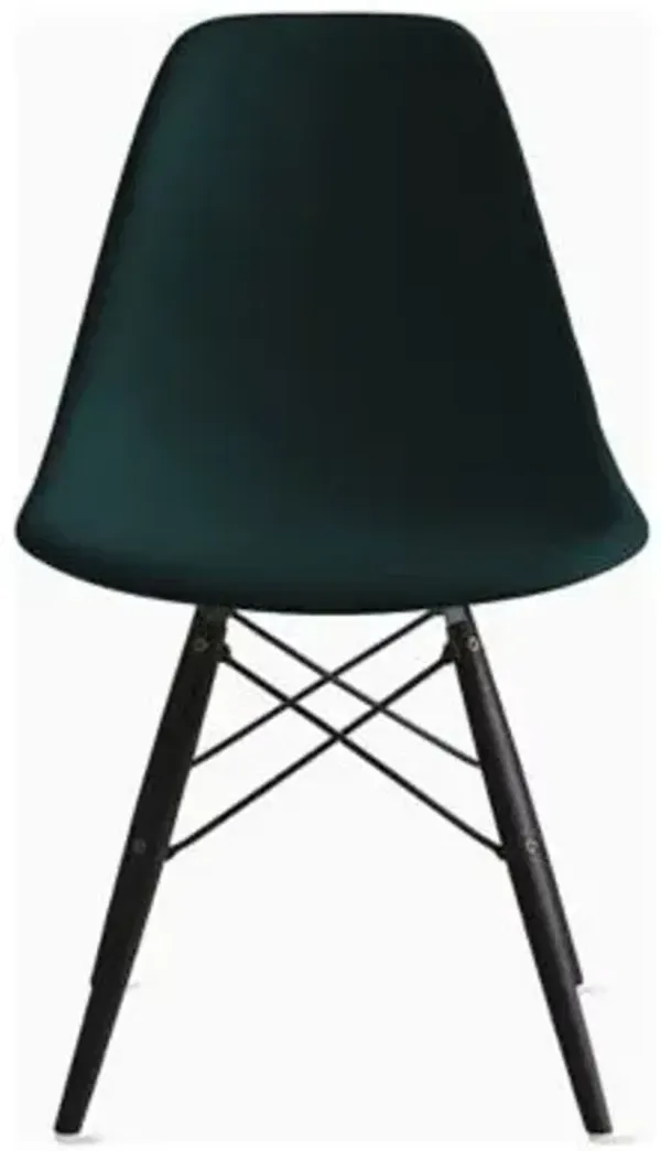 Eames Molded Plastic Side Chair with Dowel-Leg Bases