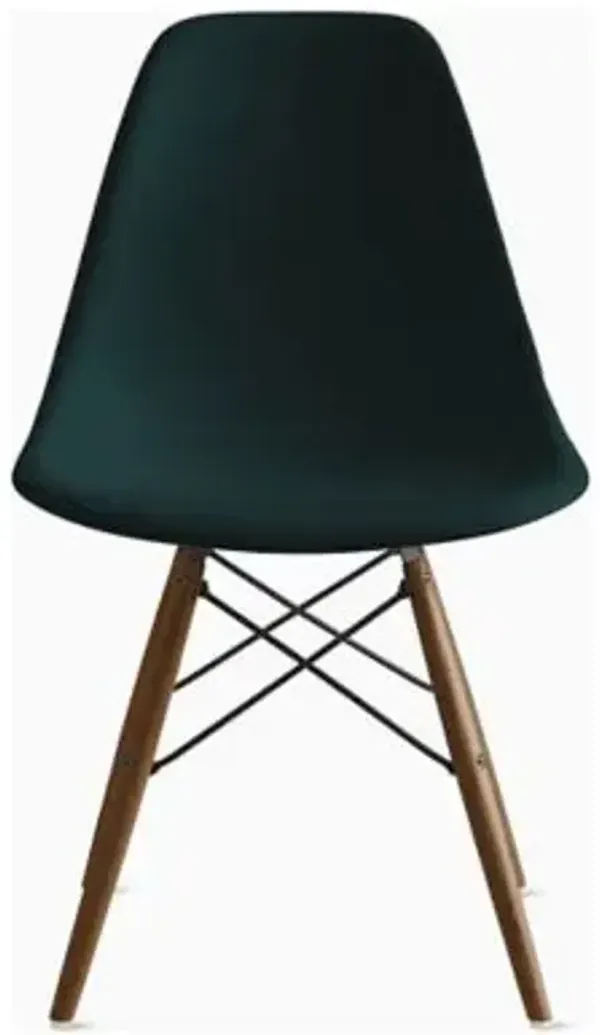 Eames Molded Plastic Side Chair with Dowel-Leg Bases