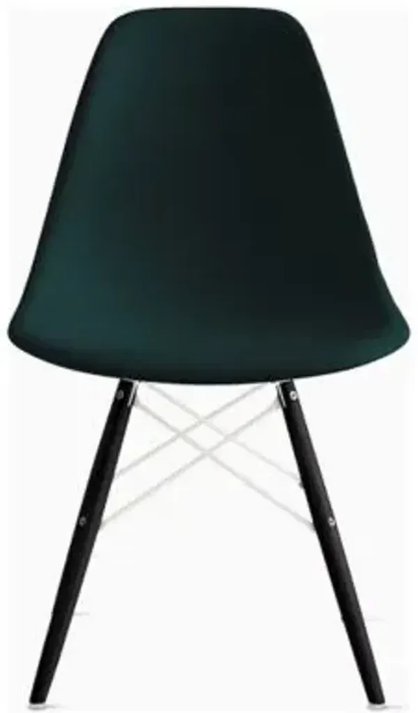 Eames Molded Plastic Side Chair with Dowel-Leg Bases