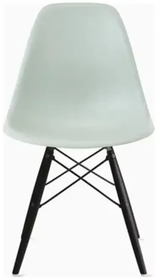 Eames Molded Plastic Side Chair with Dowel-Leg Bases