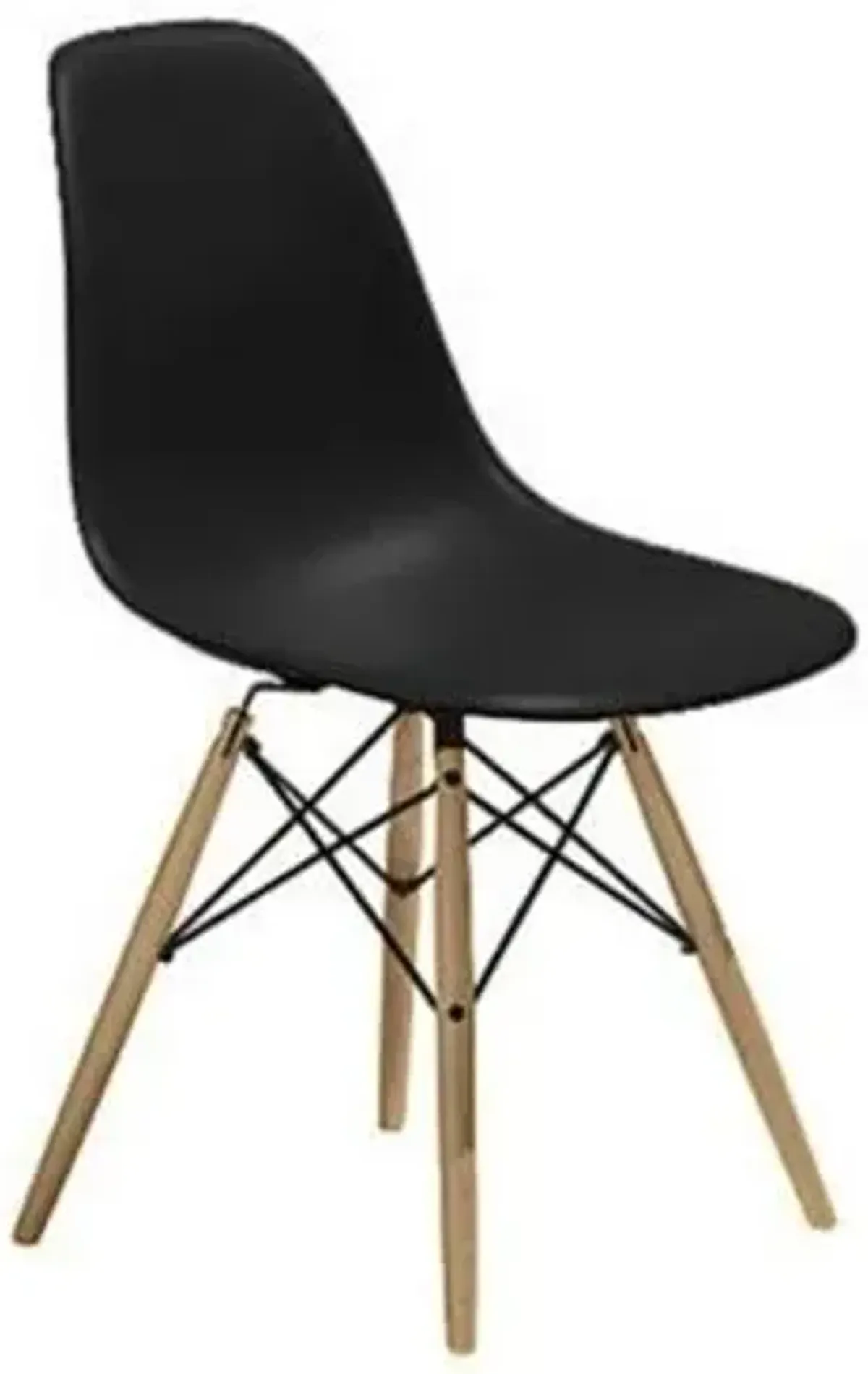 Eames Molded Plastic Side Chair with Dowel-Leg Bases