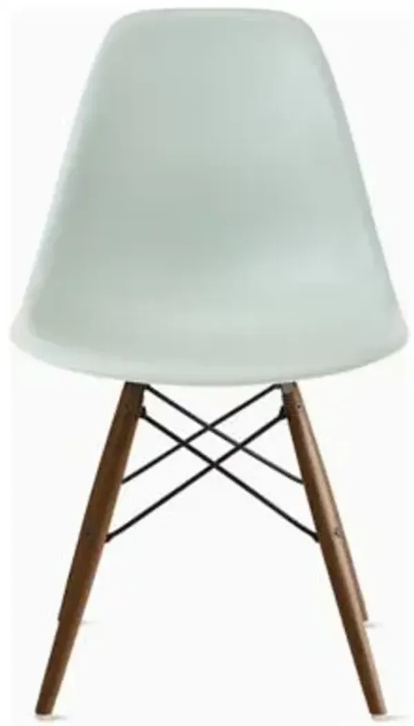Eames Molded Plastic Side Chair with Dowel-Leg Bases